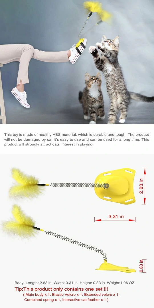 Creative Spring Foot Funny Cat Stick