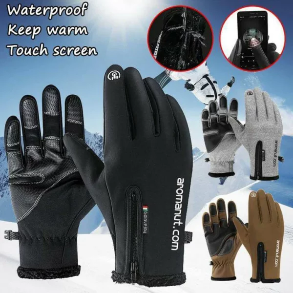 Guantes de pantalla táctil impermeables y cálidos de invierno 【Promoción del último día 60% de descuento】