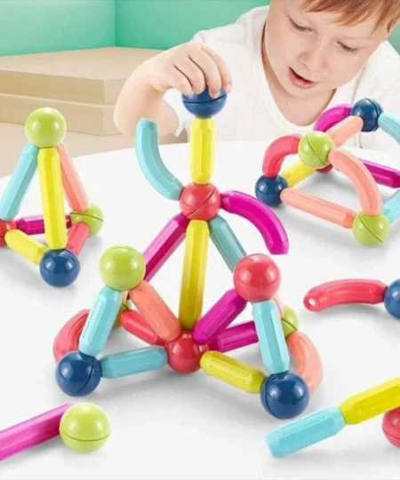 (Vendita calda di Natale - 50% di sconto) Set di bastoncini magnetici per costruzioni 3D