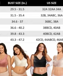 Seamless Plus Size Lace Push up V-neck Low Back Bra