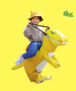 3D Ride Halloween Inflatable Dinosaur Costume
