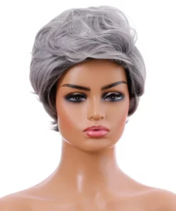 Hot Selling Wigs European and American Fashionable Women's Mixed Color Short Curls