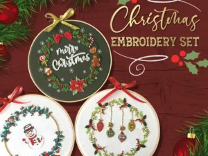 (🎄Early winter Sale🎄-50% OFF) Christmas Embroidery Set