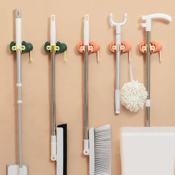 (Early New Year Sale - Buy 3 Get 1 Free)Wall Mounted Mop Organizer