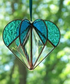 🎄🎁(Christmas Hot Sale-50% KORTING) Stained Heart-shaped Suncatcher- Buy 4 Get Extra 20% OFF