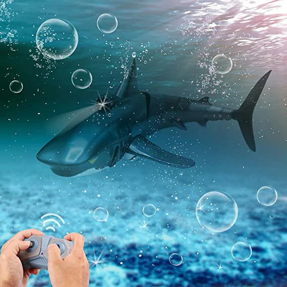 (50% OFF-Sale)Mga Regalo Para sa mga Bata🎁2.4G Realistiko nga Remote Control Shark Toy