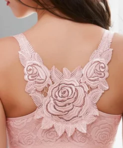 Rose Embroidery Front փակում Wirefree կրծկալ