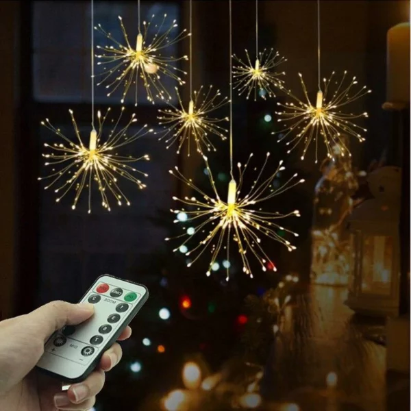 💥Early-Christmas Hot Sale - Solar Firework Light with Remote Control (120 LED)
