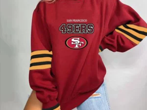 49ers printed long-sleeved sweatshirt