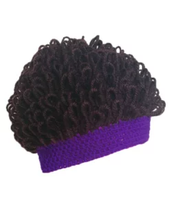 Early Christmas Sale-Handmade Wool Wavy Hair Cap