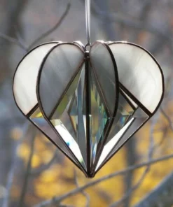 🎄🎁(Christmas Hot Sale-50% OFF) Stained Heart-shaped Suncatcher- Buy 4 Get Extra 20% OFF