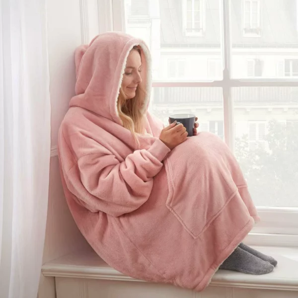 [නත්තල් සහ ශීත අලෙවිය] - Unisex Comfy Oversize Hoodie Blanket