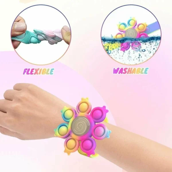 Sicon Dynamic Led Anti-stress Spinning Pop Bubble Wristband