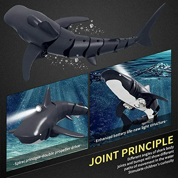 (50% OFF-Sale)Mga Regalo Para sa mga Bata🎁2.4G Realistiko nga Remote Control Shark Toy