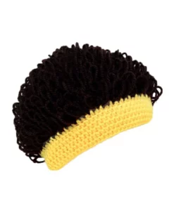 Early Christmas Sale-Handmade Wool Wavy Hair Cap