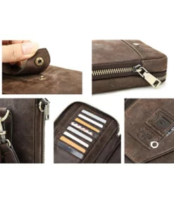 Vintage Leather Shoulder Strap Bag Multifunctional Belt Bag