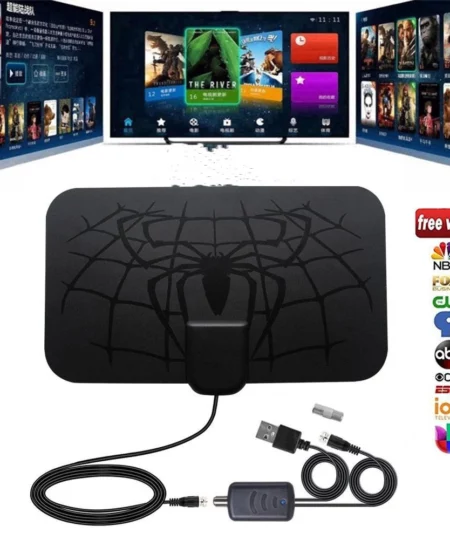 Spider Pattern New HDTV Cable Antenna 4K (5G Chip, 🌎 Can Be Used Worldwide)
