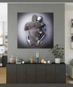💞 Last Day Promotion 50% OFF 💞 Love Heart Gray-3D Art Wall Decor-Anniversary Gift