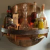 NEW YEARS SALE - 50% OFF - Bourbon Whiskey Barrel Shelf