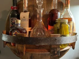 NEW YEARS SALE - 50% OFF - Bourbon Whiskey Barrel Shelf