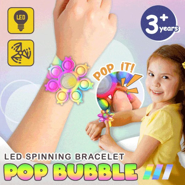 (🎄Pagbaligya sa Sayong Pasko🎄-50% OFF) Spinning Pop Bubble Bracelet - Buy 2 Get 1 FREE