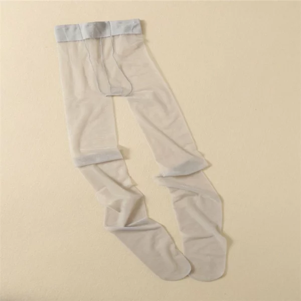 Ciorapi de mătase transparenți 2D, subțiri sidefați, în formă de t, cu vârful din picioare, ciorapi de mătase flash
