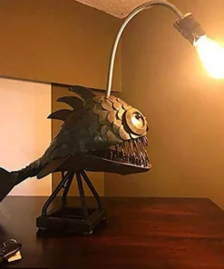 🐠🐟Lantern fish night Light🎏-Rustic Style Samaki Sanamu Umeme🔥🔥(mauzo ya Krismasi)