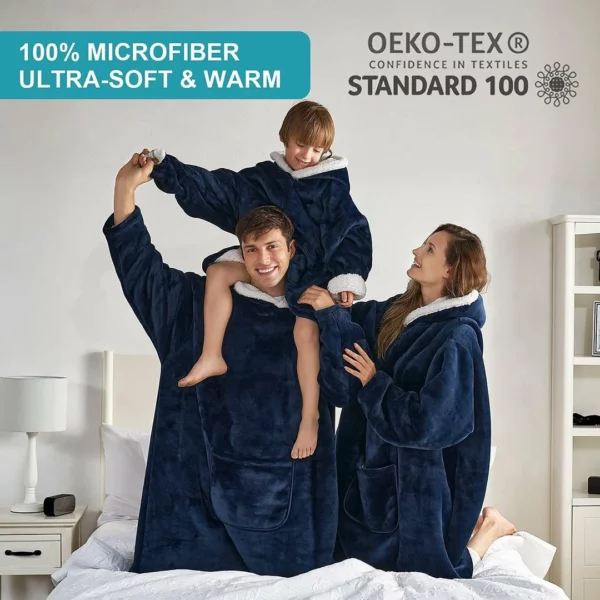 [Christmas & Winter Sale] - Unisex Comfy Oversize Hoodie Blanket