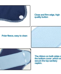 （🔥Diskaun Besar ）PACK Nilai Pad Sanitary Fleece Polar Ultra tebal Untuk Kebocoran Pundi kencing（8pcs）