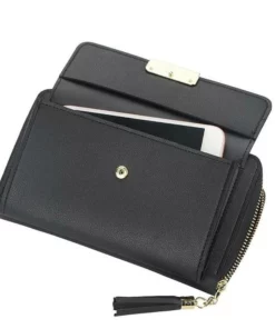 ANTI RFID THEFT LARGE CAPACITY CROSS BODY CELL PHONE PURSE