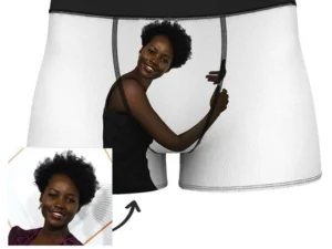 Custom Girlfriend Hugs Boxer Shorts Christmas Gifts