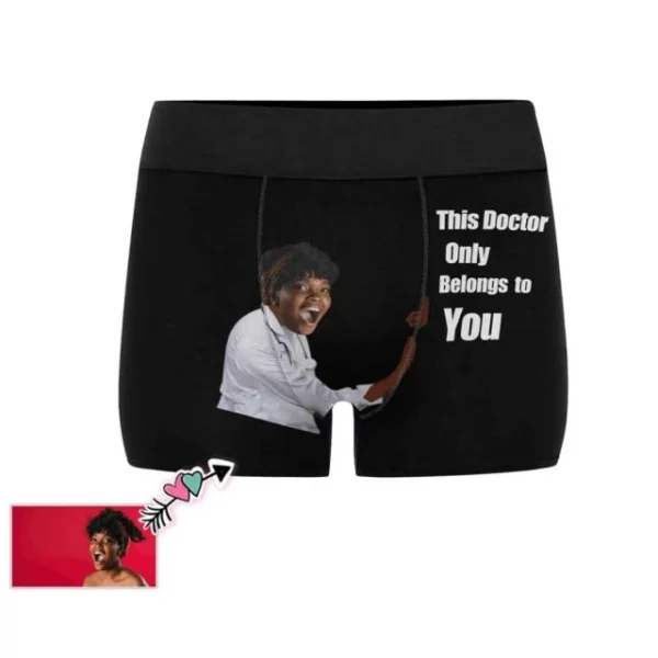 Benutzerdefinierte Freundin umarmt Boxershorts Weihnachtsgeschenke