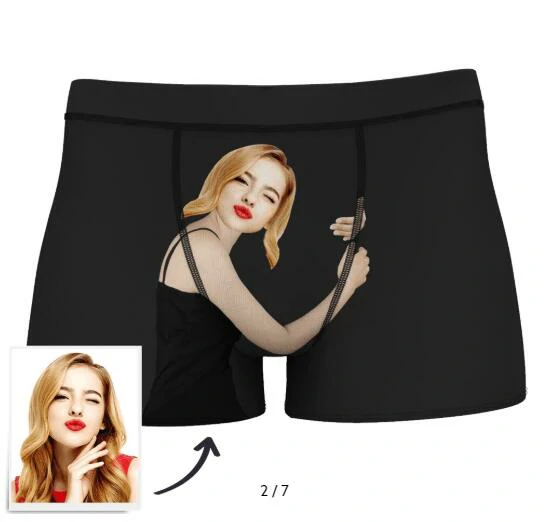 Novia personalizada abrazos Boxer Shorts Regalos de Navidad