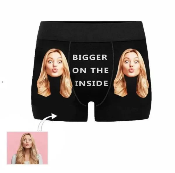 Custom Girlfriend Hugs Boxer Shorts Christmas Gifts