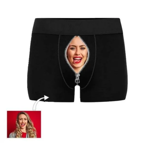 Benutzerdefinierte Freundin umarmt Boxershorts Weihnachtsgeschenke