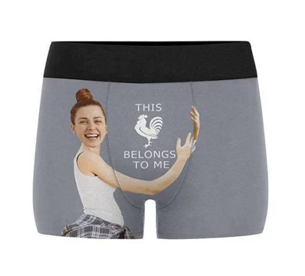 Benutzerdefinierte Freundin umarmt Boxershorts Weihnachtsgeschenke