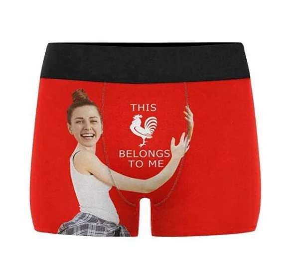 Custom Girlfriend Hugs Boxer Shorts საშობაო საჩუქრები