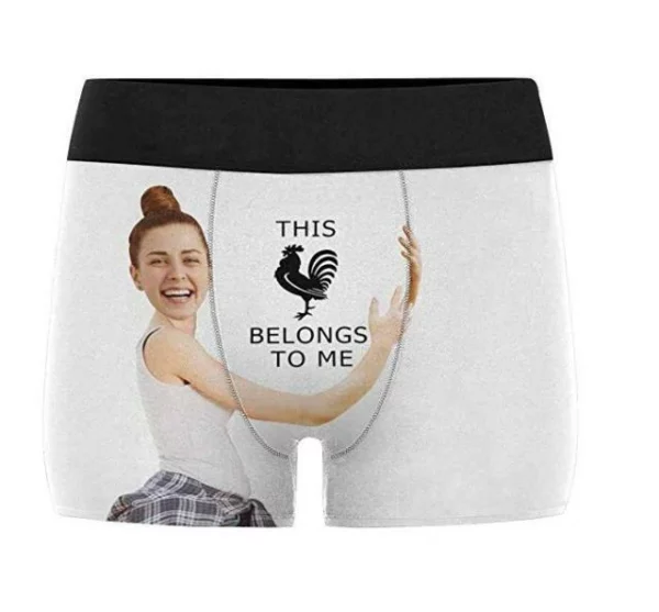 Custom Girlfriend Hugs Boxer Shorts Christmas Gifts