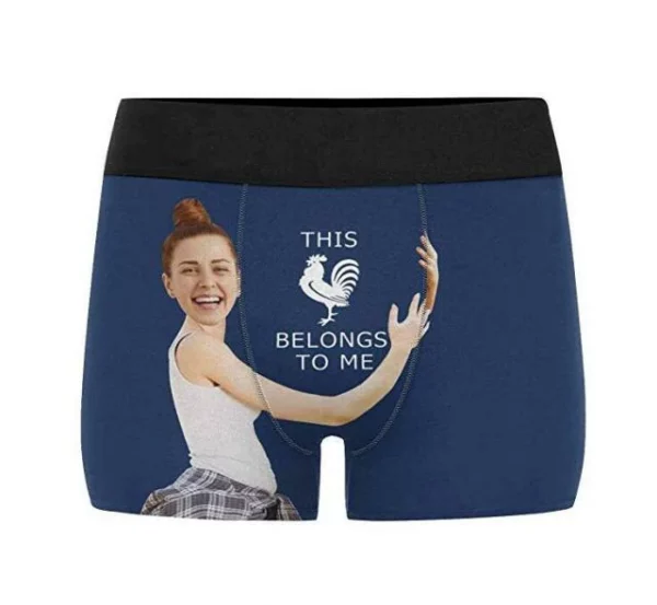 Benutzerdefinierte Freundin umarmt Boxershorts Weihnachtsgeschenke