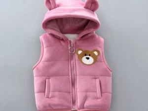 3-piece Kid Bear Embroidery Thickened Set (12M-4Y)