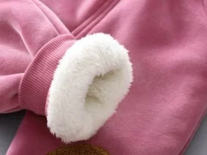 3-piece Kid Bear Embroidery Thickened Set (12M-4Y)