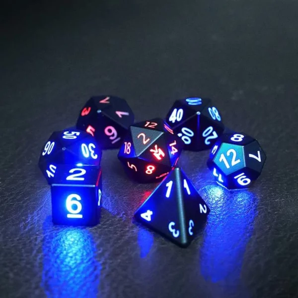 Awesome Board Game Glowing Dice (7 pcs)