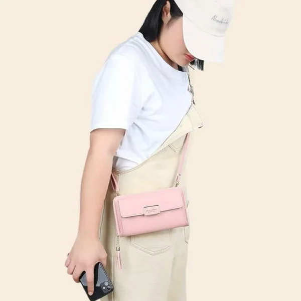 ANTI RFID THEFT MALAKING CAPACITY CROSS BODY CELL PHONE PURSE