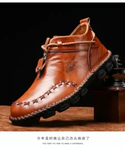 Captis vīriešu nacionālā stila ikdienas apavi