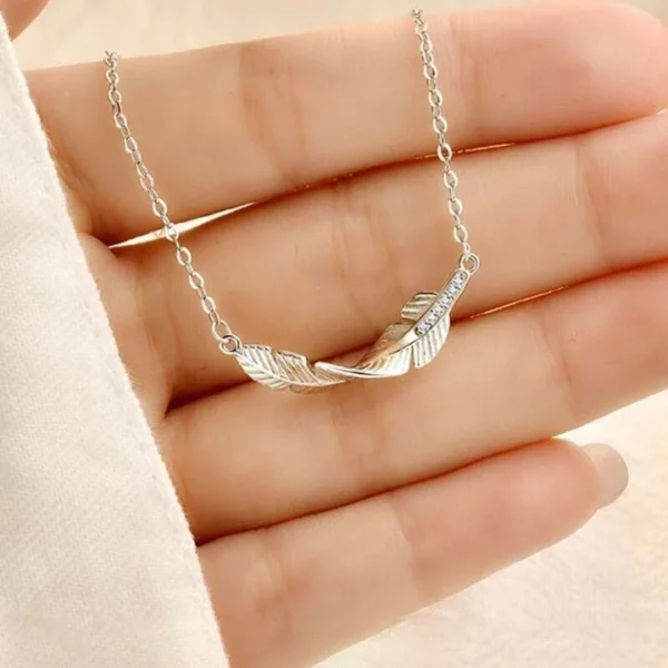 🔥 Last Day Promotion 75% OFF 🔥Memorial - Guardian Angel Feather Necklace