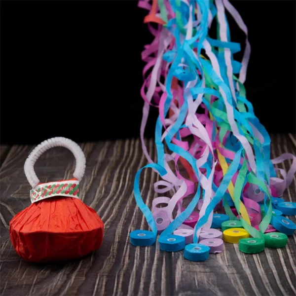 (🎉New Year Hot Sale- 48% OFF) -Colorful Hand Throw Confetti Streamers - 10 Pcs No Mess Paper Crackers