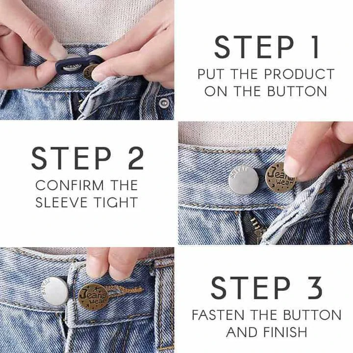 (🎄New Year Hot Sale🎄-48% OFF)Jeans Retractable Button(3 PCS)