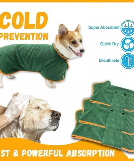 🎅( EARLY CHRISTMAS SALE - SAVE 50% OFF) SUPER ABSORBENT PET BATHROBE-BUY 2 GET EXTRA 10% OFF