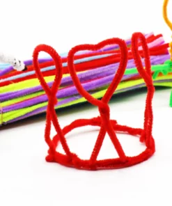 100Pcs Creative Handmade Colored Wool Root Top Twisting Bar Manual Fluffy Bar Iron Wire🔥50% OFF🔥