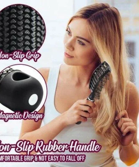 🔥( HOT SALE - SAVE 50% OFF) BOAR BRISTLE HAIR BRUSH-BUY 2 GET 1 FREE